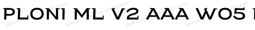 Ploni ML v2 AAA W05 Medium字体转换